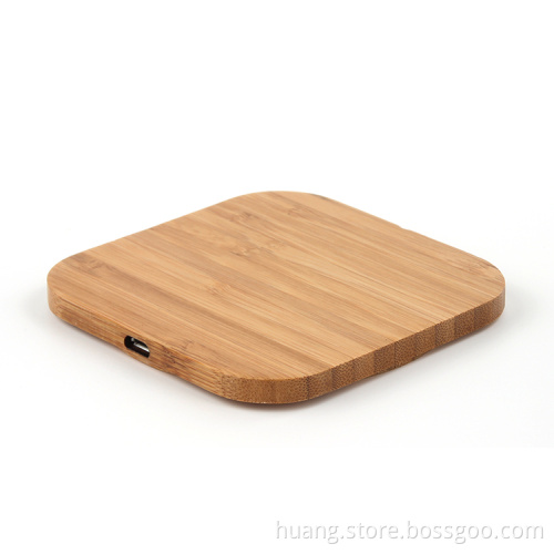 Bamboo Wood Wireless Charger For Iphone/Samsung